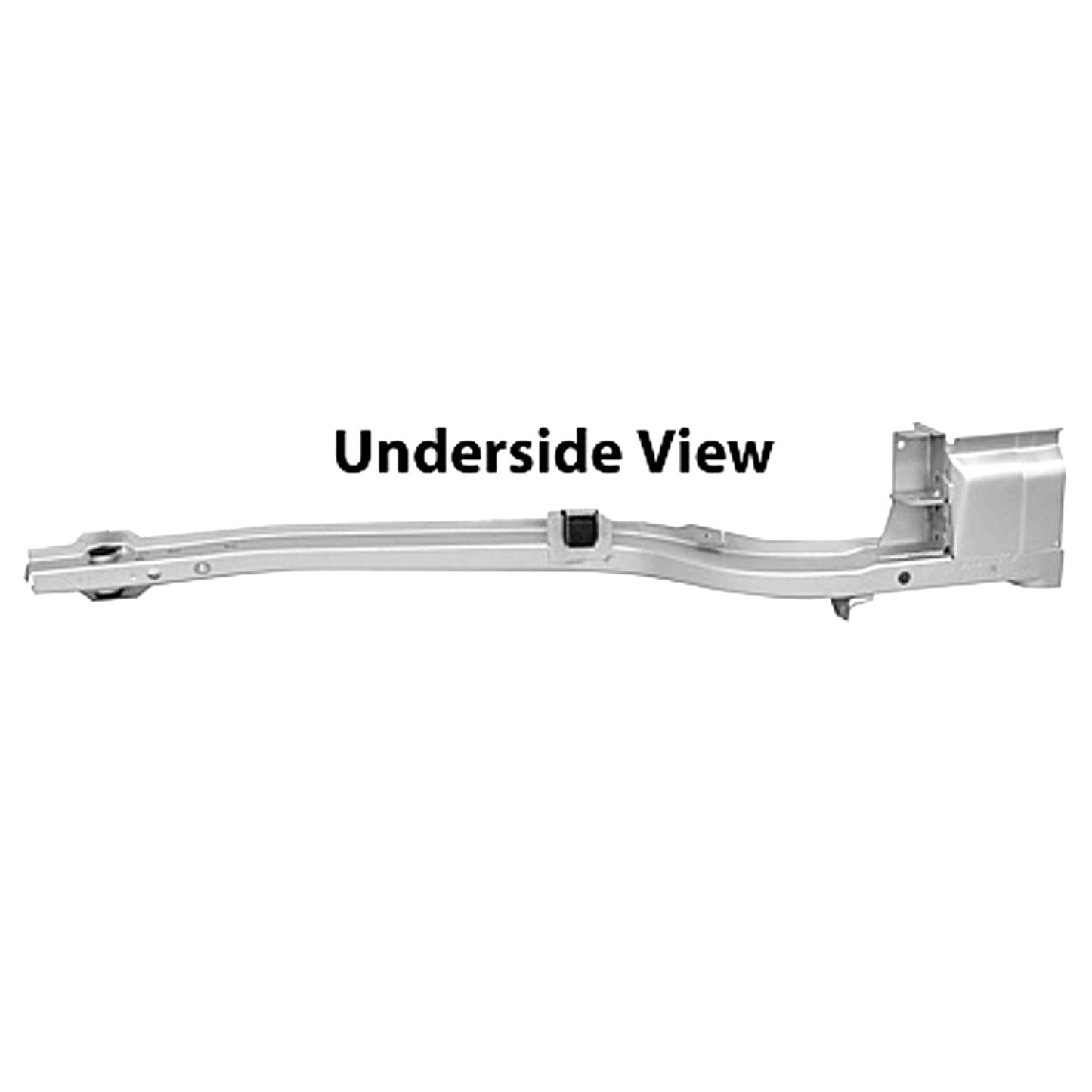 65 66 67 68 Mustang Coupe Fastback Rear Frame Rail Right Side Weld Thru. Primer