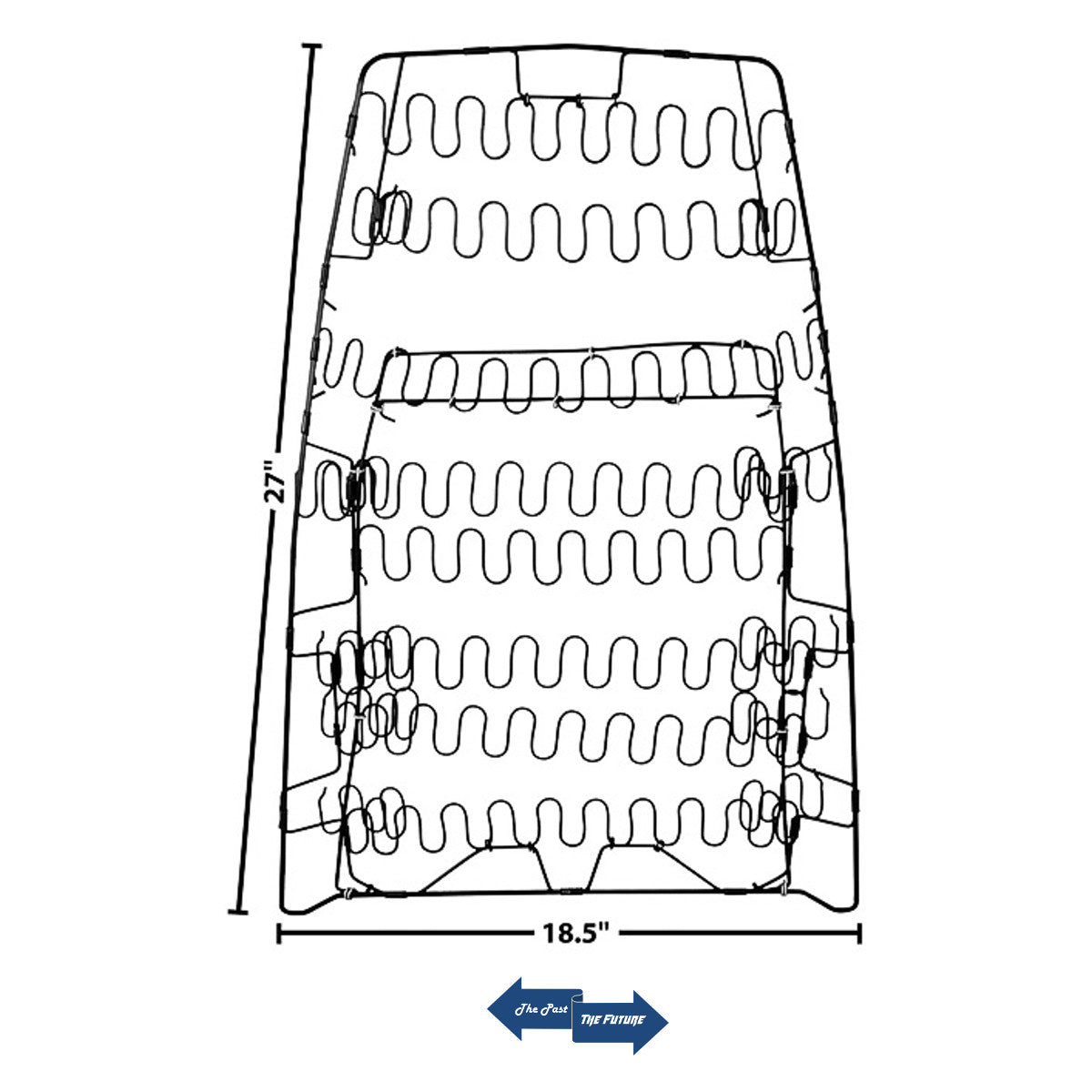 High-Back Seat Back Spring / Each / Left = Right 1970 Ford Mustang MSST70-1