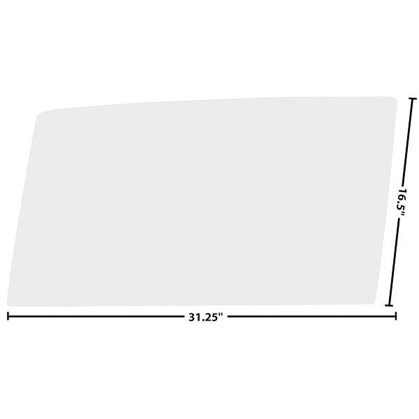 1968~1972 Chevy II Nova Door Window Glass Clear Left Driver Side Dynacorn