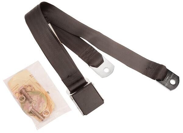 seat belt black 74" mustang 1965-73