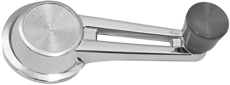 WINDOW CRANK DOUBLE ARM 1958-64 BLK KNOB W/CHROME HANDLE