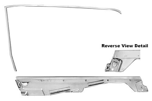 DOOR WINDOW FRAME KIT LH 1965-66 MUSTANG COUPE
