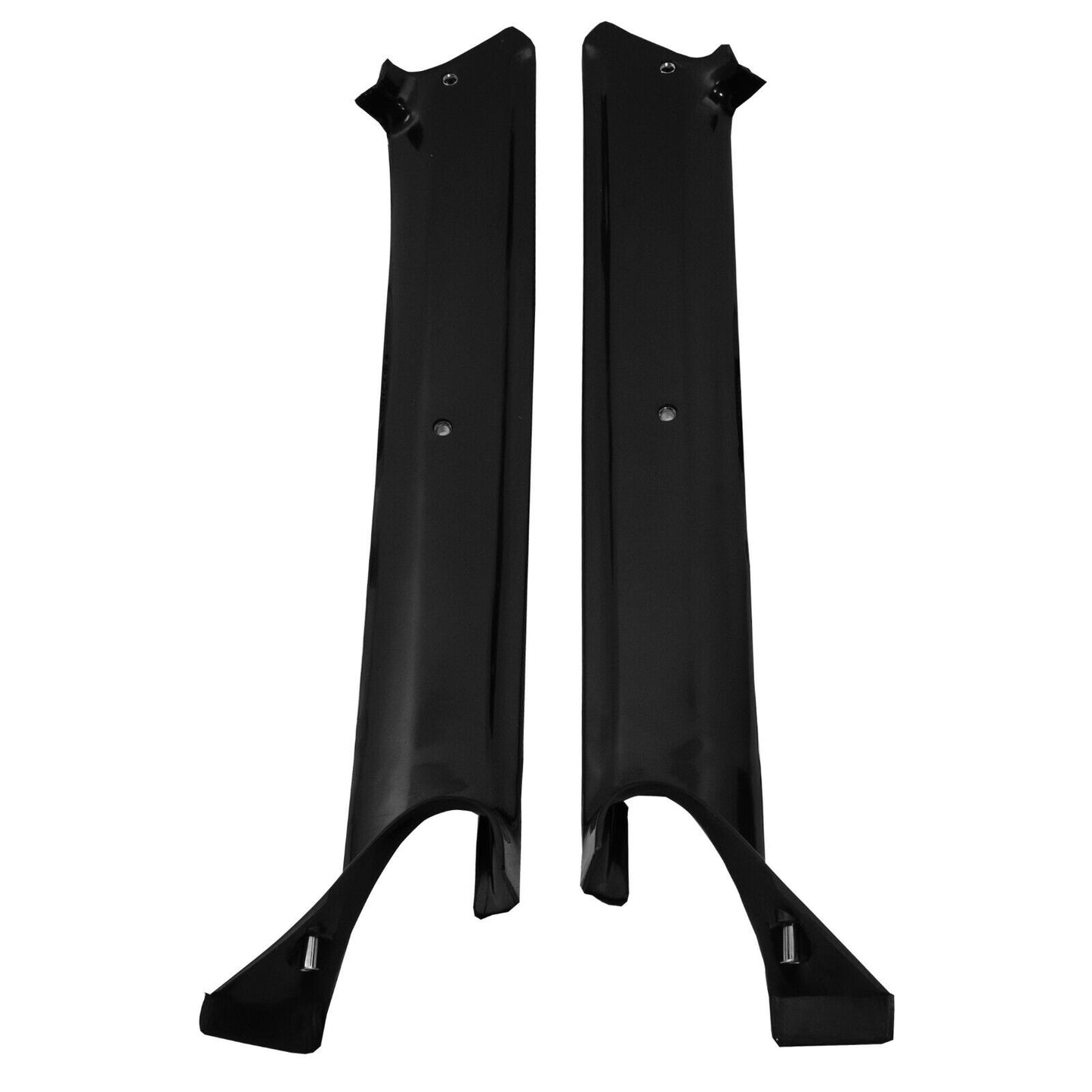 1967 67 Camaro Firebird Pillar Post Molding Coupe Black Pair 2 PCS Dynacorn