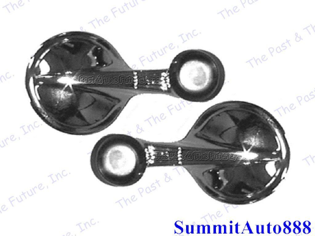Chevy Impala Window Crank Vent - Chrome / Single Arm - Pair 2PCS