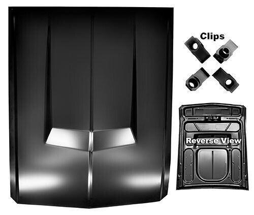 HOOD ELEANOR STYLE 1967-68 MUSTANG W/O HOLE STEEL