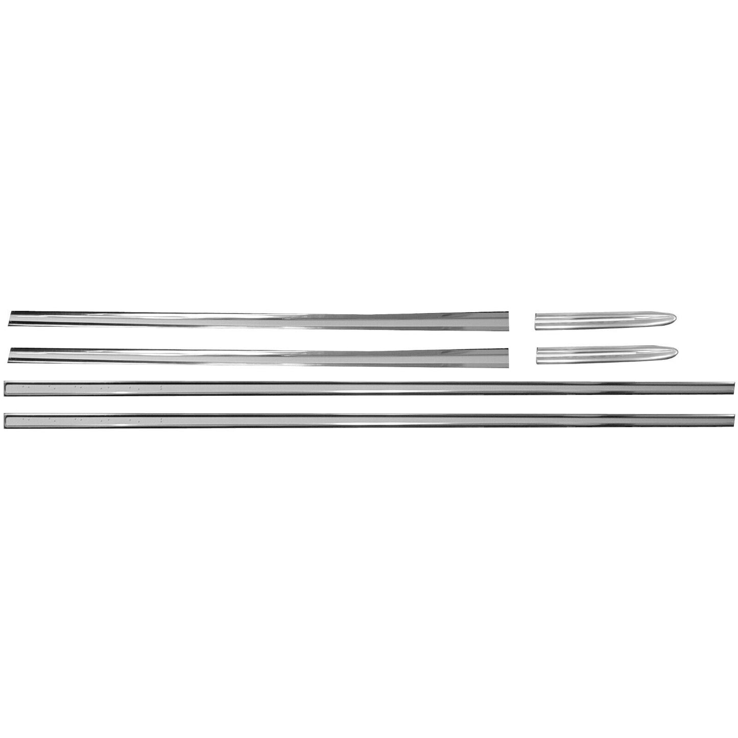 1963 63 Chevy Impala Body Side Molding Set 6 PCS 2 Door Hardtop NEW Dynacorn