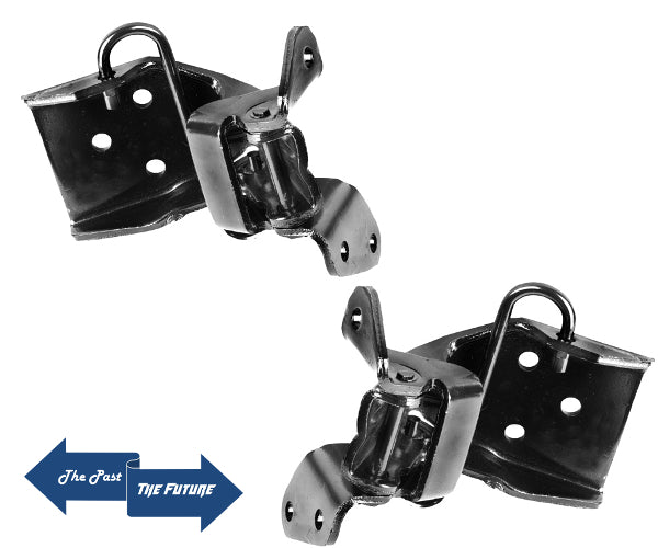 Lower Door Hinges - Left & Right Side / Pair /1967 1968 Ford Mustang MSDR6768-4P