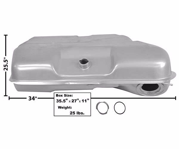 1970~1974 Bel Air Caprice Impala Fuel Gas Tank Galvanized 22 Gallon w/ E.E.C.
