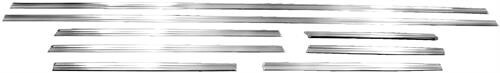 BODY SIDE MOLDING 8 PCS SET 1968 CHEVELLE (SS) NO CLIPS