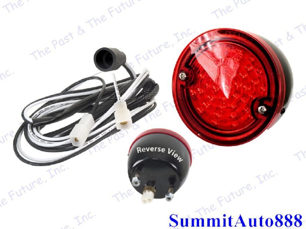 1960 -1966 Chevy Pickup PU Truck Tail Lamp Light Black Housing Red Lens 41 LED