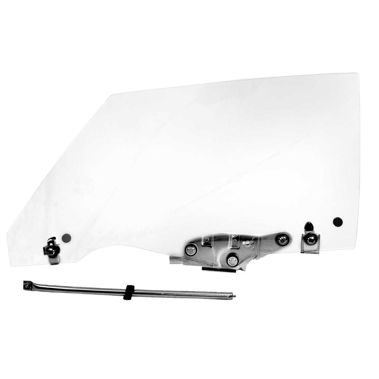 1970 71 72 Chevy Chevelle Door Window Clear Glass Assembly w/Track Left Side