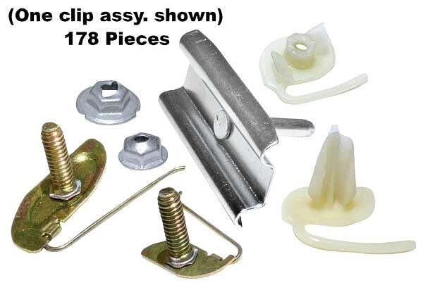 BODY SIDE MOLDING CLIPS SET 1964 IMPALA