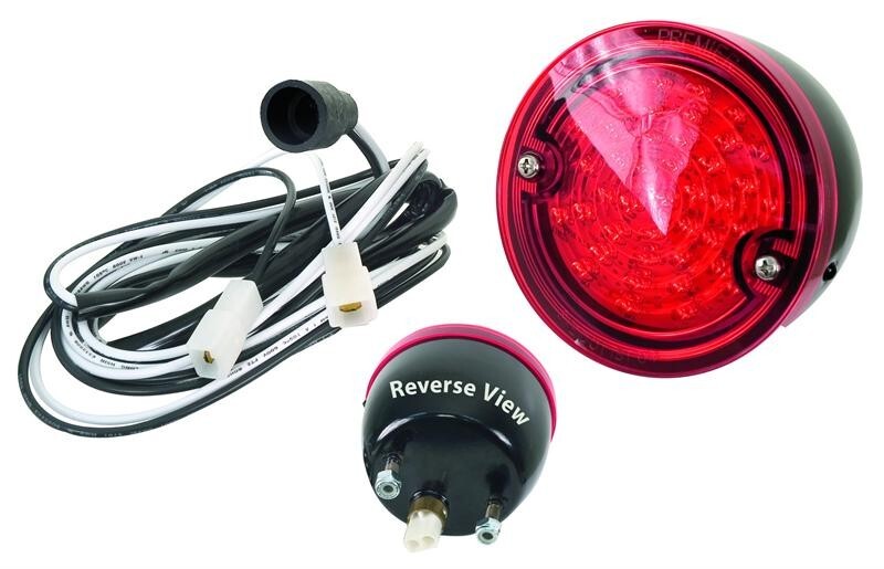 TAIL LIGHT RED W/BLACK HOUSING 1960-66 CHEVY TRUCK STEPSIDE