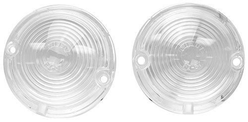 PARK LIGHTS LENS CLEAR 1957 CHEVROLET FULL SIZE PAIR
