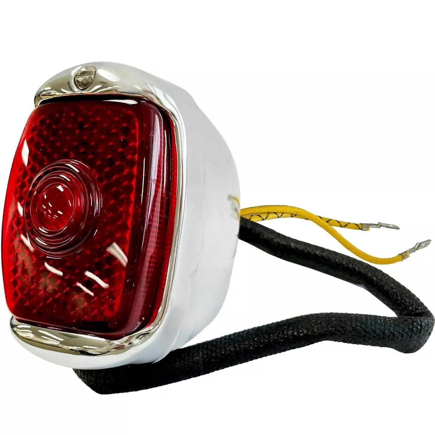 1940~1953 Chevy Pickup Truck Tail Lamp Light Red Lens Chrome Housing Right Side