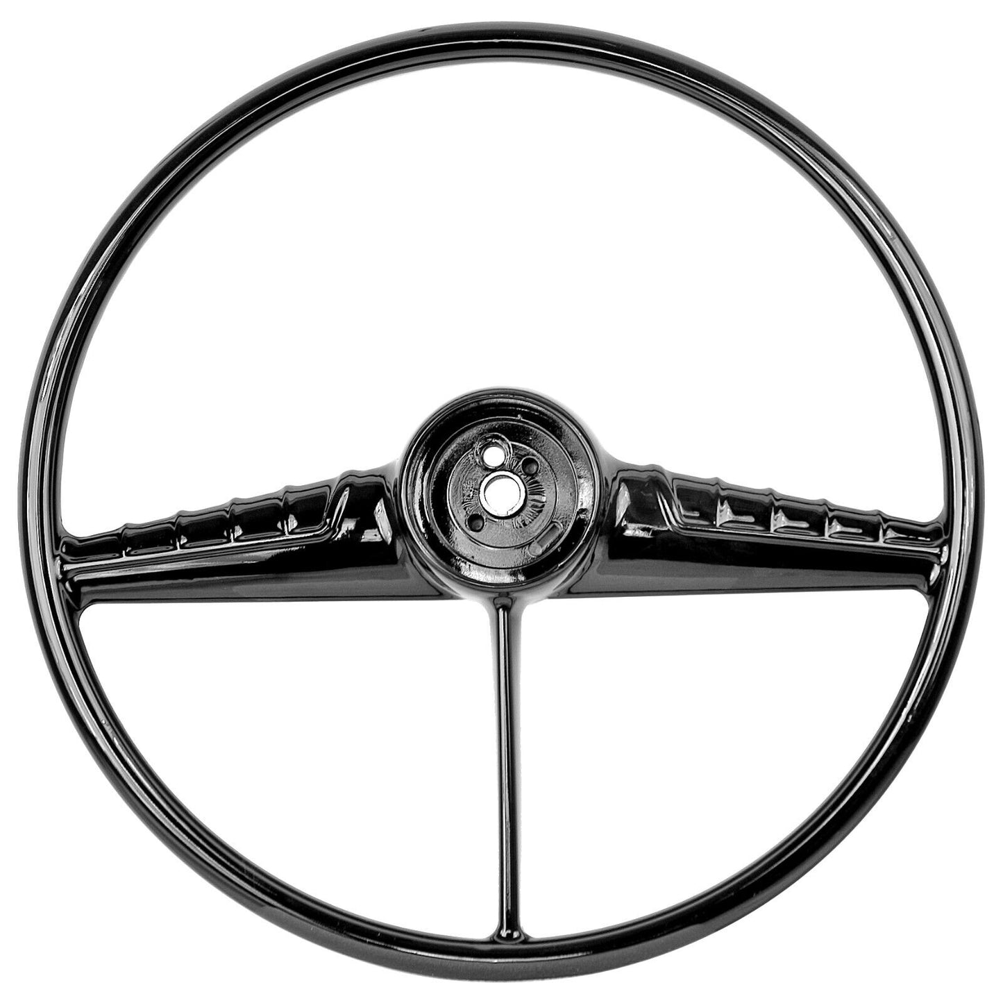 1954 1955 1956 54 55 56 Chevy Pickup PU Truck Steering Wheel - Black CPSW5456-1
