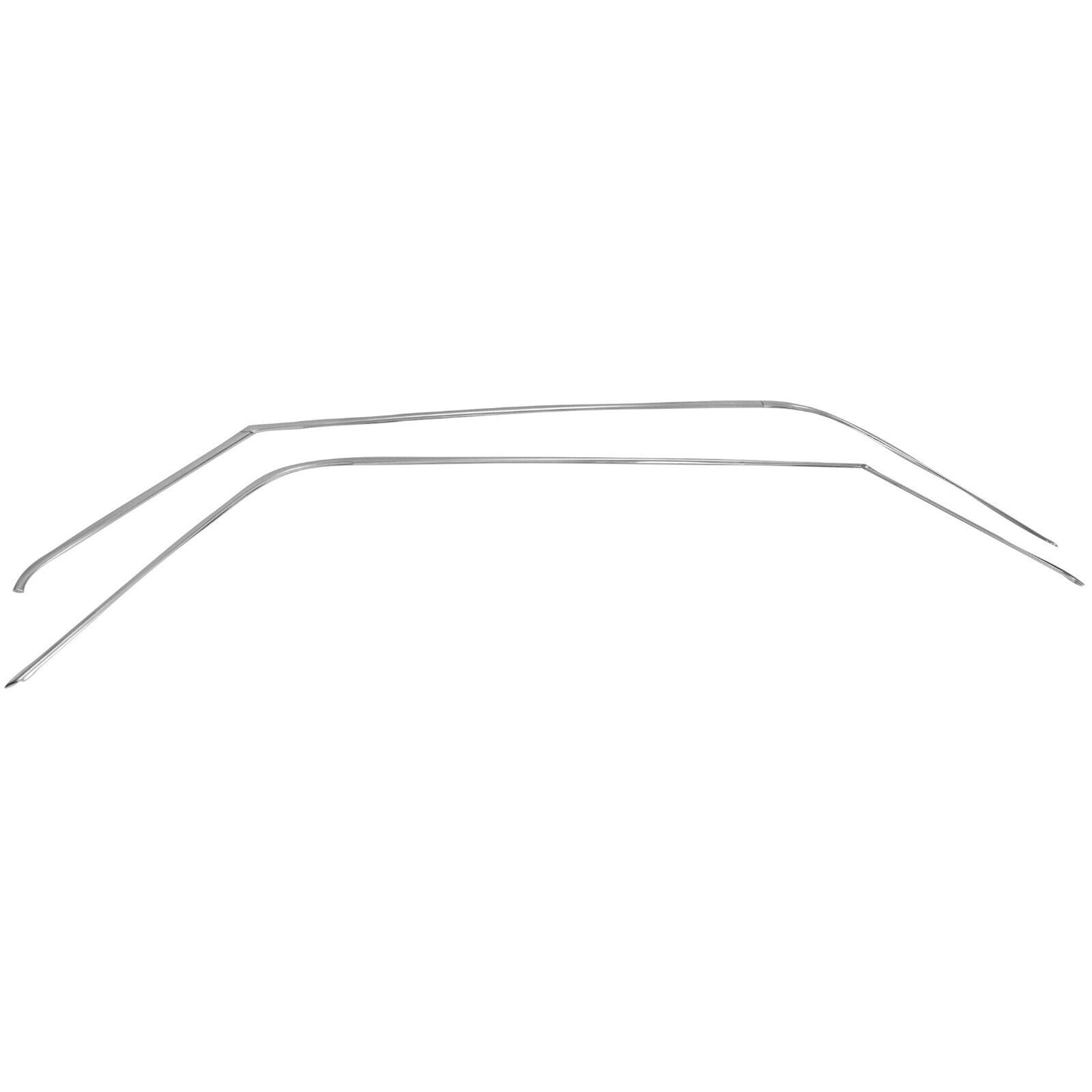 1968 1969 1970 1971 1972 Chevy II Nova Roof Drip Rail Moldings Chrome 6 PCS Set