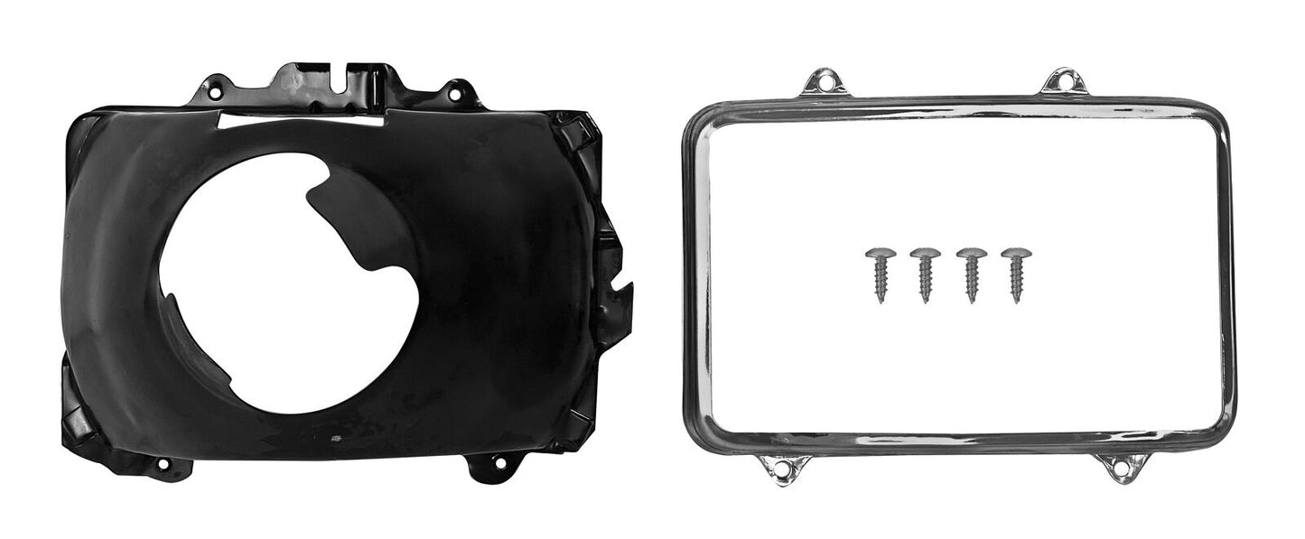 1981 ~ 1979 Chevy Pickup Headlamp Housing Assembly Right (Passenger) Side