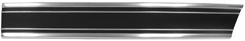 BED MOLDING LOWER FRONT LH 1969-72 CHEVROLET S/B BLACK