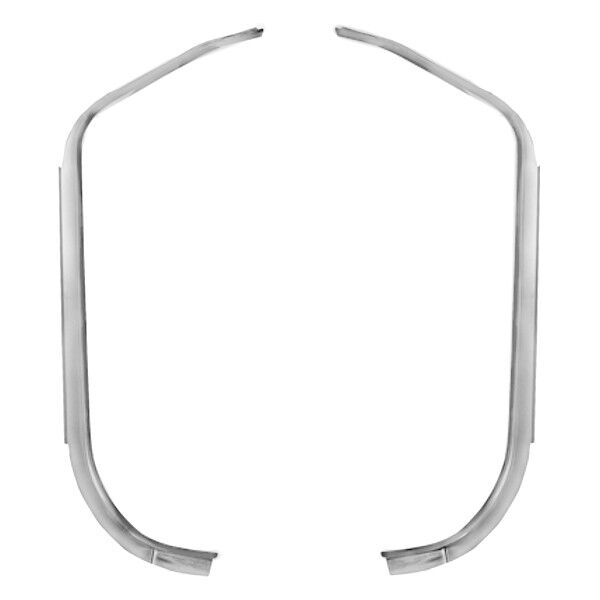 70-73 Firebird Camaro Trunk Weatherstrip Channel Gutter Weld Through Steel Pair