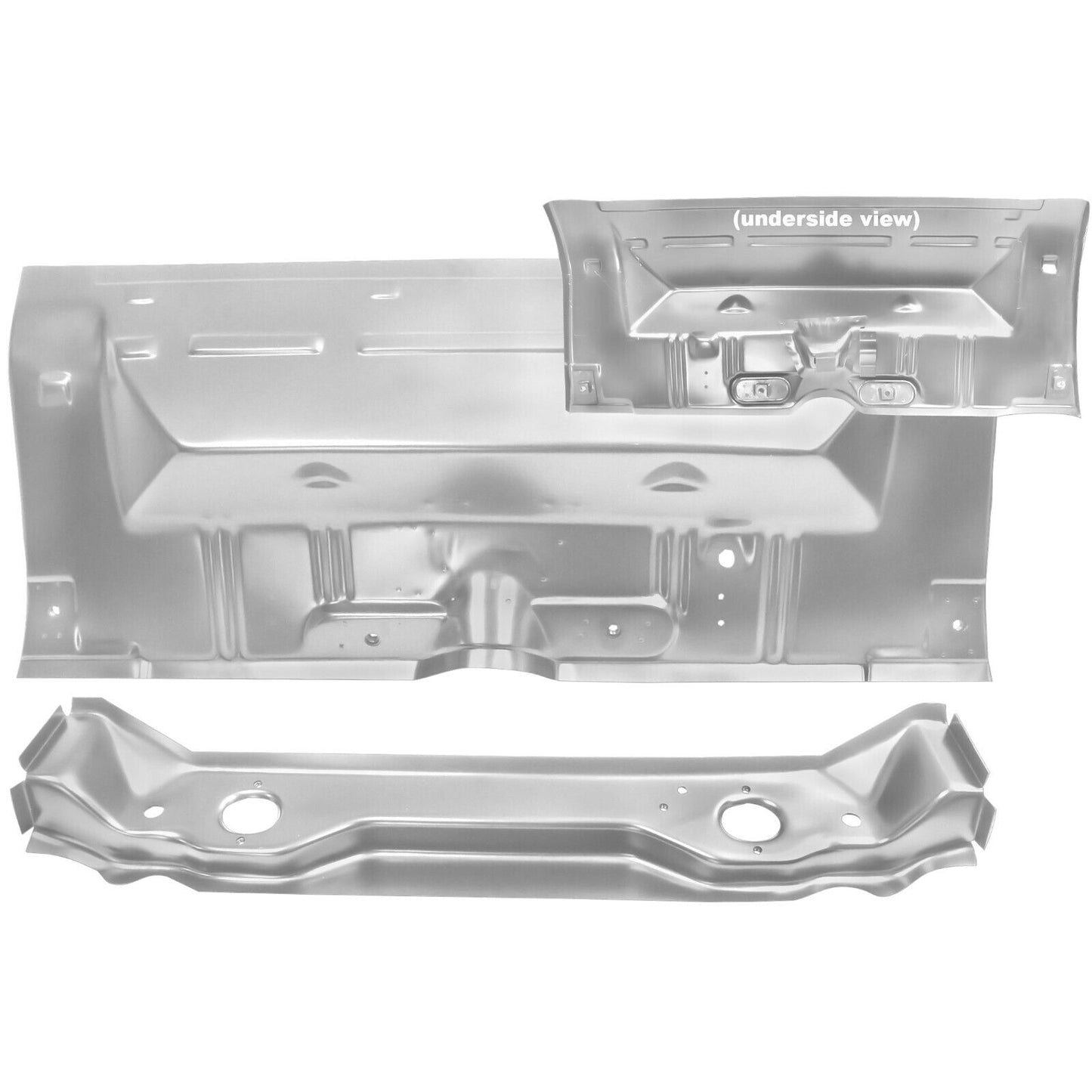 1962~1967 Chevy Nova Rear Set Floor Pan w/Braces WTP Metal