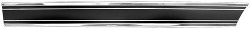 FRONT LOWER BED MOLDING LH 1969-72 CHEVROLET TRUCK BLACK L/B W/CLIPS
