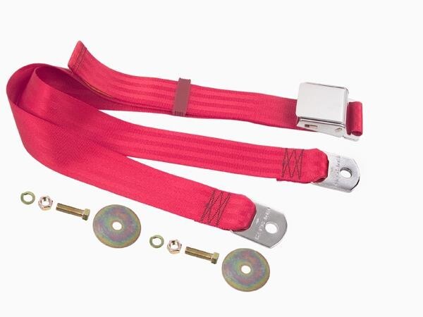SEAT BELT BRIGHT RED 74" LIFT BUCKLE LATCH CHEVEROLET CAMARO