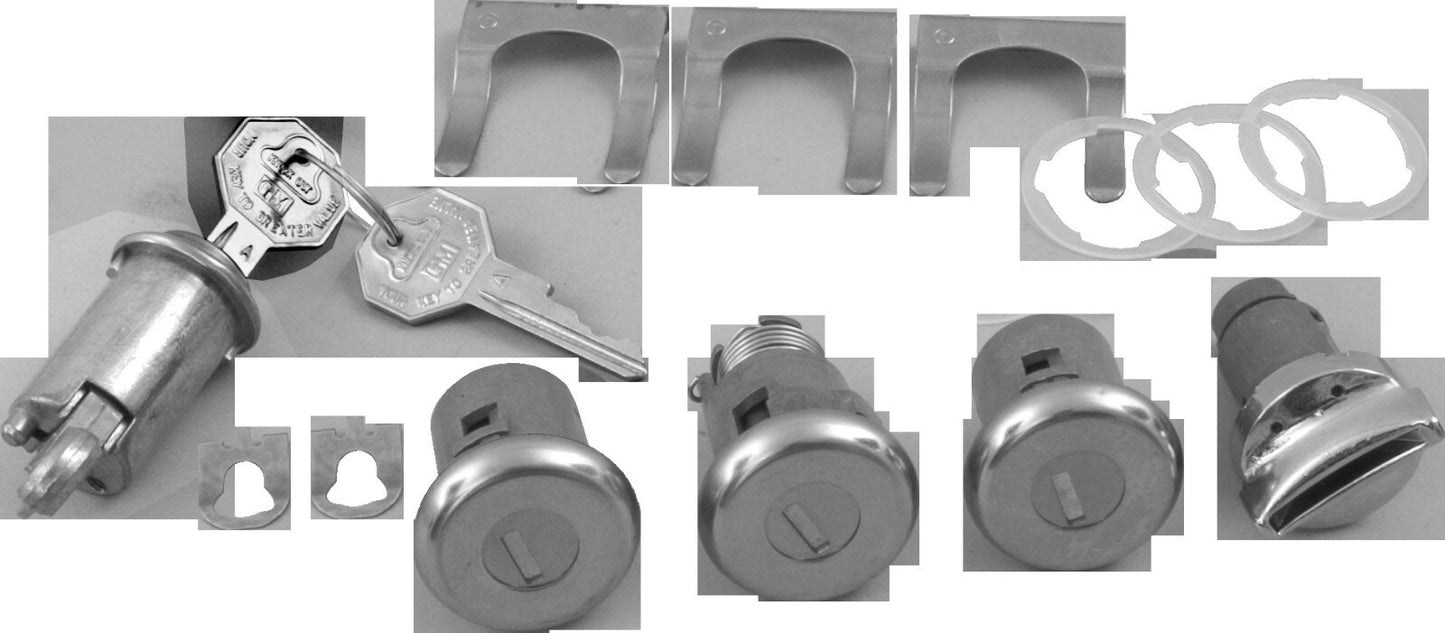 Ignition, Door, Glovebox & Trunk Lock Kit 1962-64 chevrolet nova II