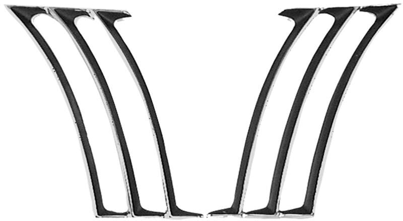 QUARTER PANEL SKIN ORNAMENT 1969 PAIR CHEVROLET CAMARO