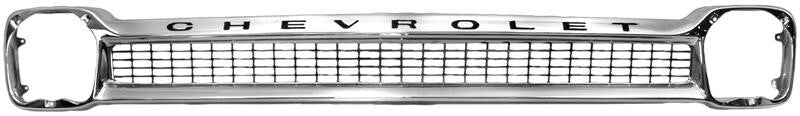 CHROME GRILLE 1964-66 CHEVROLET TRUCK (W/CHEVROLET ON GRILLE)