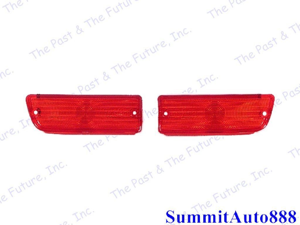 1964 Chevy Chevelle Tail Lamp Light Lens - Pair / 2 Pieces Right & Left Side Dii