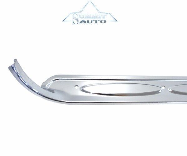 160~166 Chevy Pickup Truck Door Sill Scuff Plate w/ Bow tie Chrome Each w/Screws