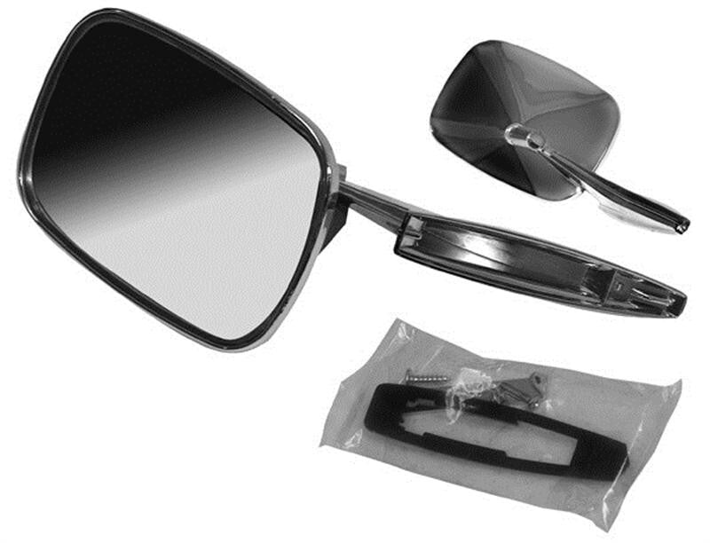 OUTER DOOR MIRROR RH PASSENGER SIDE (RECTANGULAR) 1968-72 CHEVROLET MODELS