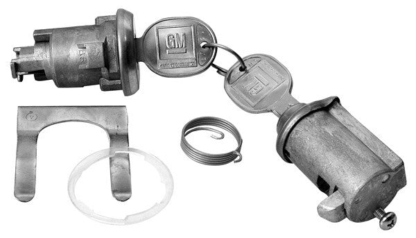 Lock Kit Trunk & Glovebox Later Round Head Key 1955-62 CHEVROLET