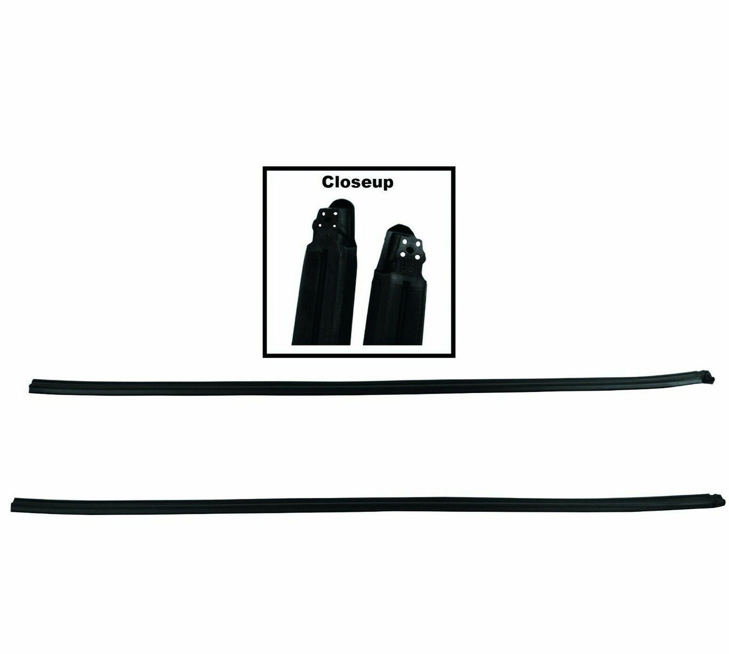 1964~1965 Chevelle Door Window Glass Run Channel Weatherstrip Seal Pair Dynacorn