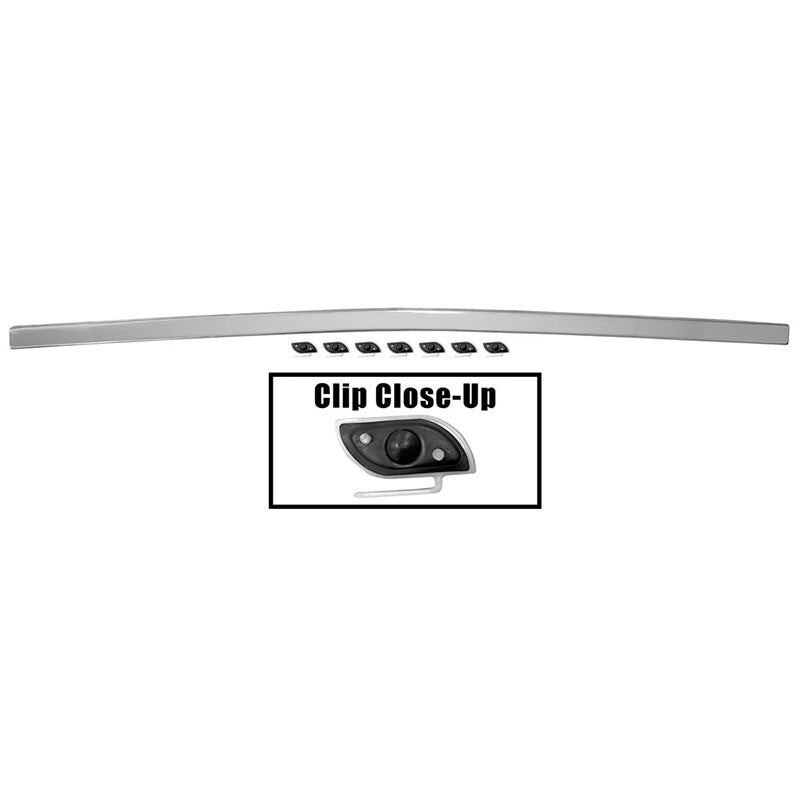 TRUNK LID MOLDING 1967-70 MERCURY COUGAR W/CLIPS