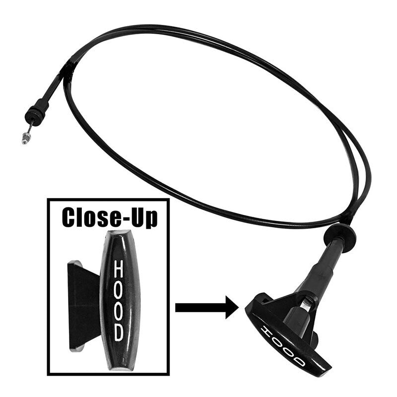 HOOD RELEASE CABLR 1981-91 CHEVROLET TRUCK SHORT CABLE