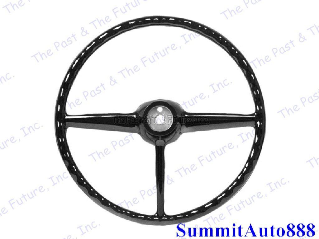 47 48 49 50 51 52 53 Chevy Pickup PU Truck Steering Wheel - Black CPSW4753-1