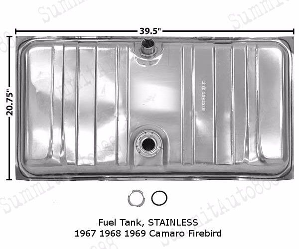 1967 1968 Camaro Firebird Fuel Gas Tank STAINLESS Dynacorn New