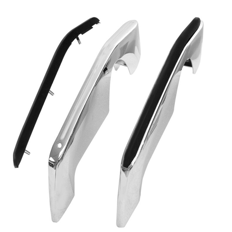 1968 Impala Front Bumper Guards Chrome w/ Black Trims Pair Right & Left Dynacorn