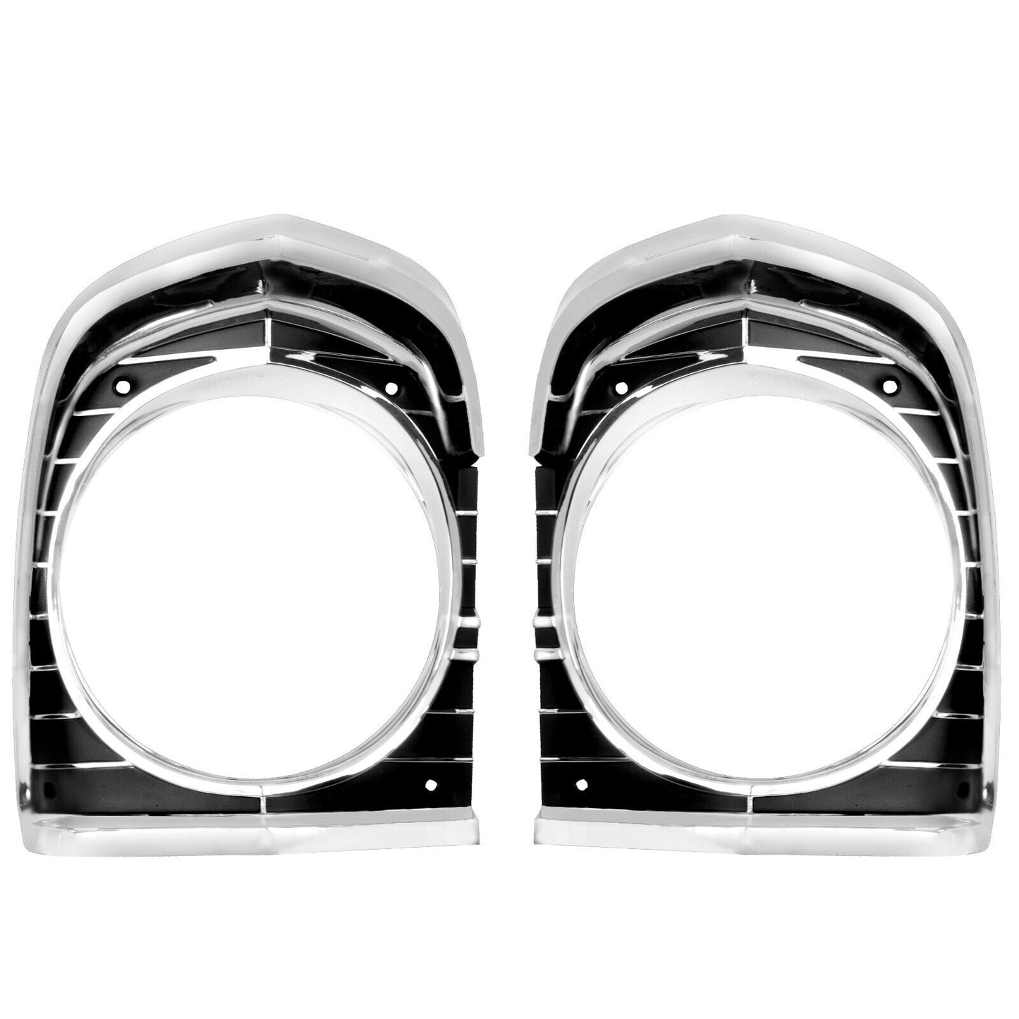 1967 Chevy II Nova Headlamp Headlight Bezel Right & Left Side Aluminum Dynacorn