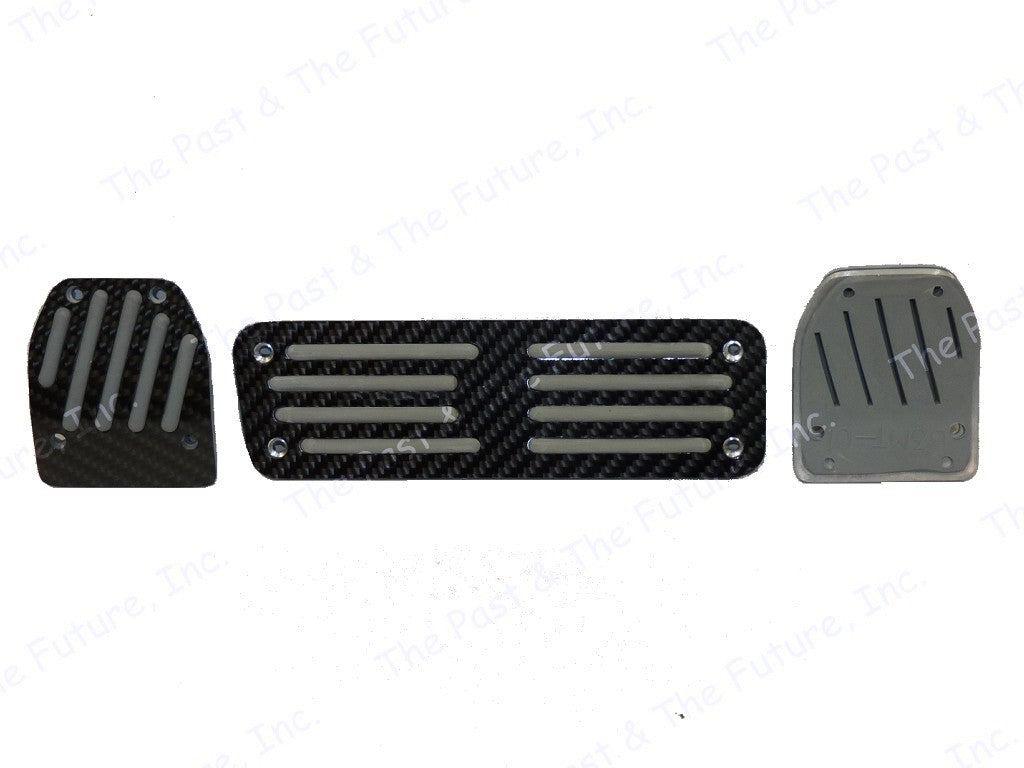 Universal Pedal Pad Mercedes Benz Manual Black Carbon Fiber ALL Class Style