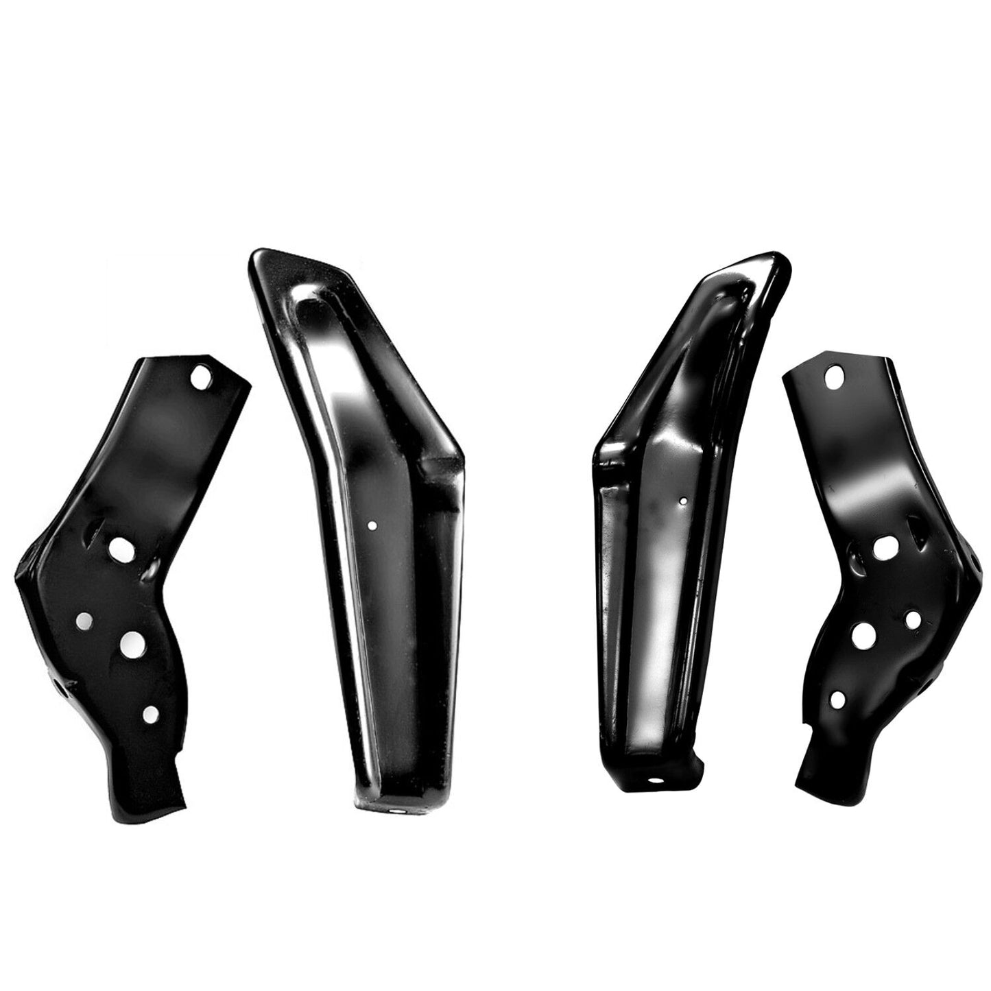 1964 Chevy Impala Rear Bumper Brackets / Pair Right & Left Side / 4 Pieces Set