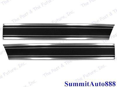 Chevy PU Pickup Truck Front Lower Bed Molding Short Black R&L Pair CPMG6972-2P