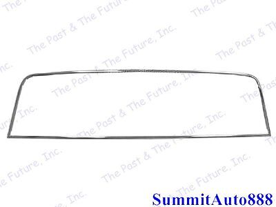 1967~1972 Chevy Truck Rear Window Molding w/Clips Stainless Steel Fleetside 3PCS