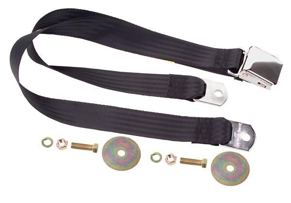 SEAT BELT BLACK 74" LONG LIFT LATCH 1964-74FORD MUSTANG