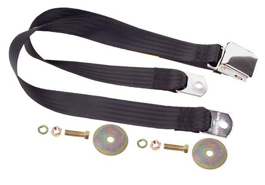 SEAT BELT BLACK 74" LONG LIFT LATCH 1964-74FORD MUSTANG