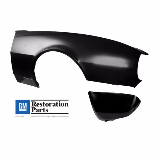 1967 Chevy Camaro GM Fender w/ Extension - Rally Sport - Right (Passenger) Side