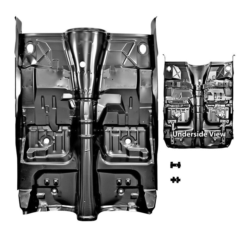 FLOOR PAN COMPLETE 1975-1981 CAMARO/FIREBIRD  A/T W/BRACES, INNER ROCKER PANEL