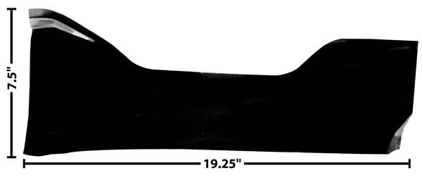 1955 1956 1957 1958 1959 Chevy Pickup Truck Cowl Inner Kick Plate Right Side